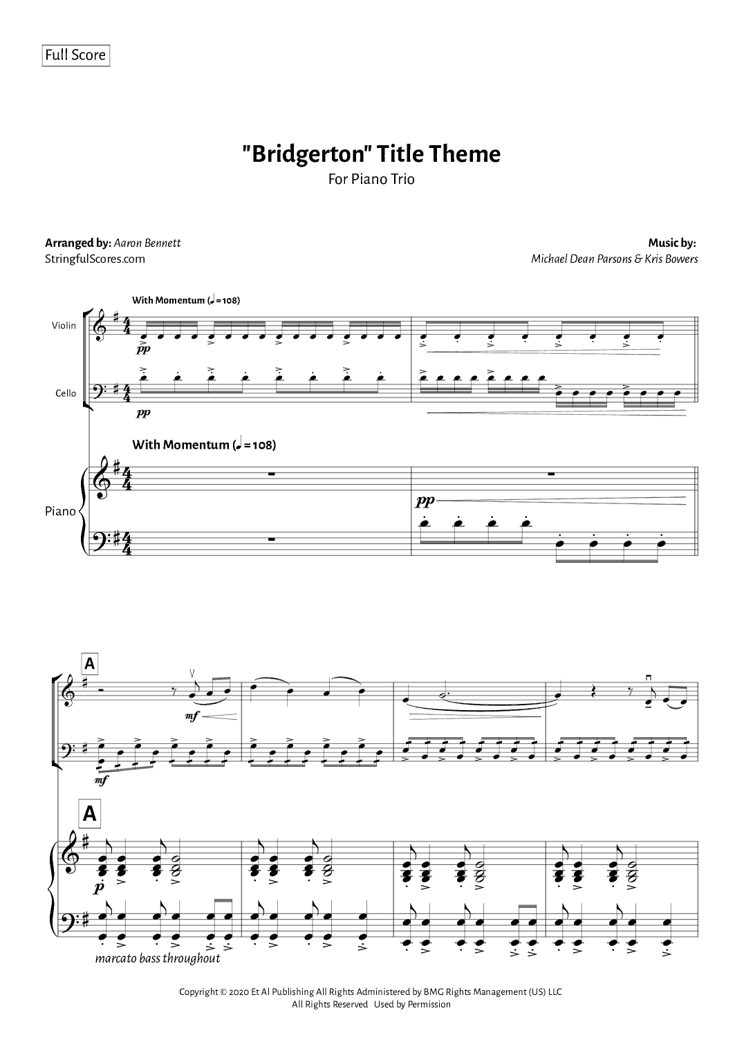 Bridgerton Theme (arr. Aaron Bennett)
