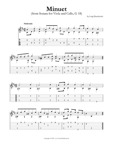 Minuet (from Sonata for Viola and Cello, G 18) (arr. Mark Phillips)