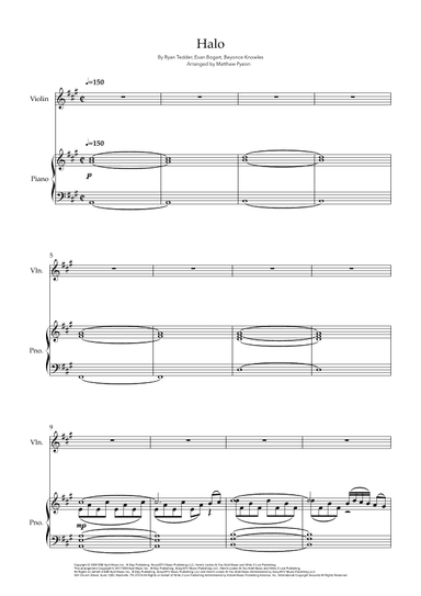 Halo (arr. Matthew pyeon)