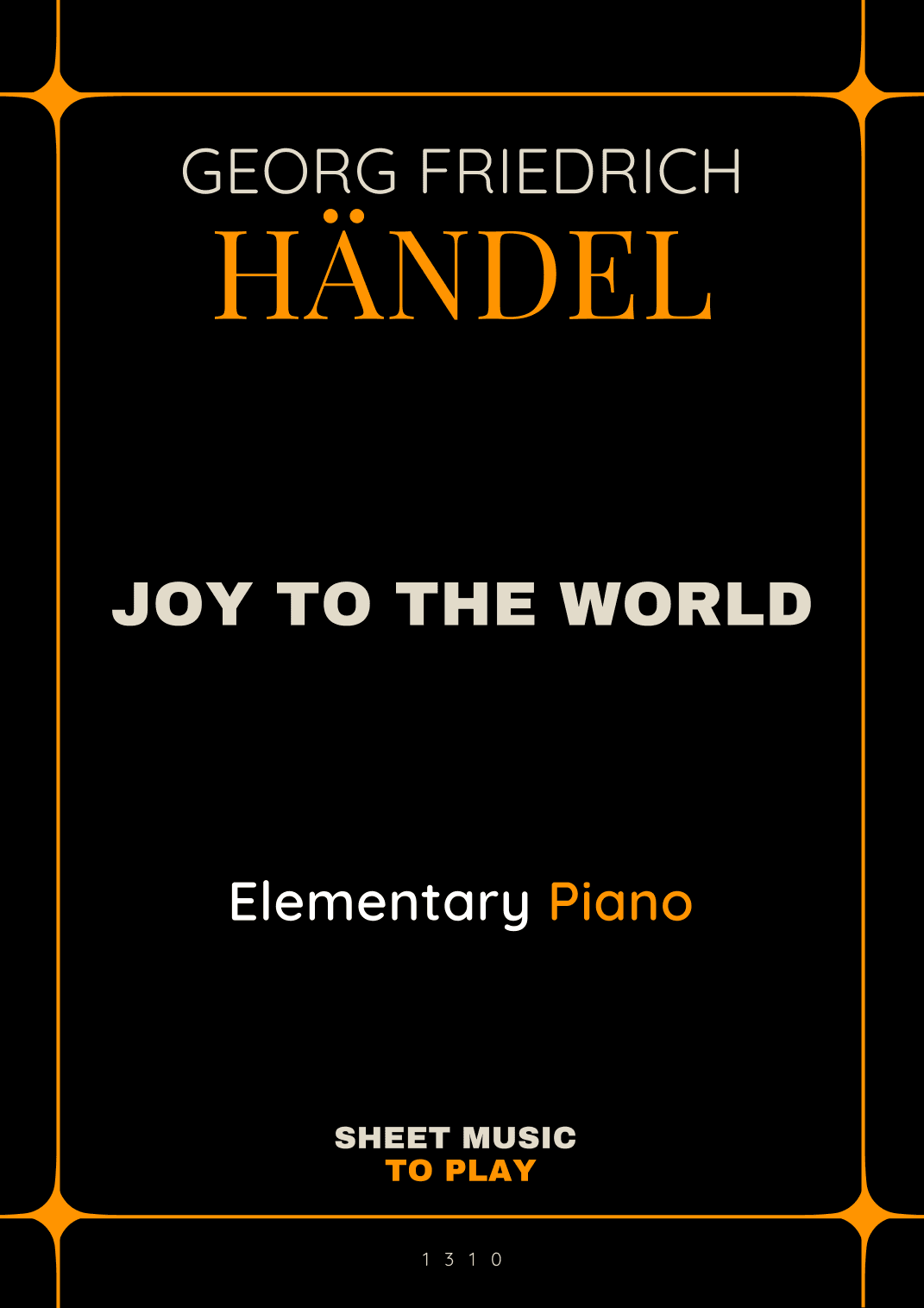 Joy To The World - Elementary Piano - W/Chords (Full Score) (arr. César Madeira)