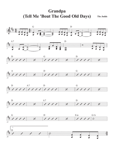 Grandpa (tell Me 'bout The Good Old Days) (arr. David M Fagnant)