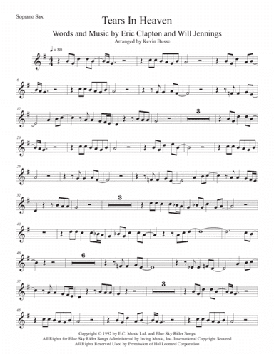 Tears In Heaven (arr. Kevin Busse)