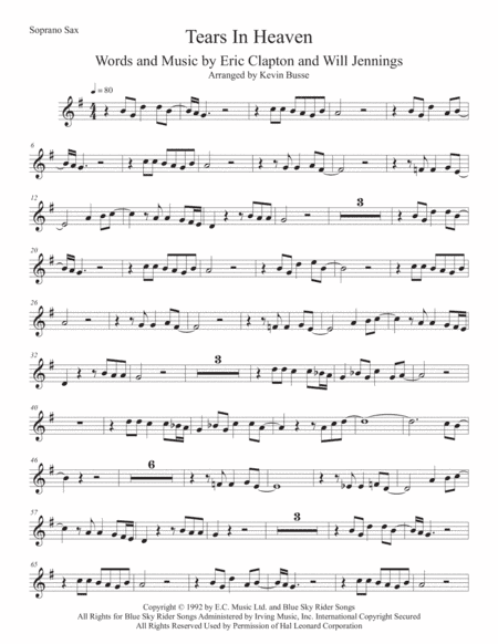 Tears In Heaven (arr. Kevin Busse)