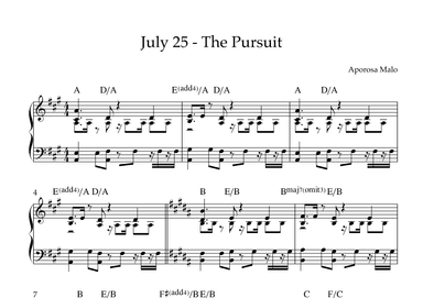 July 25 - The Pursuit