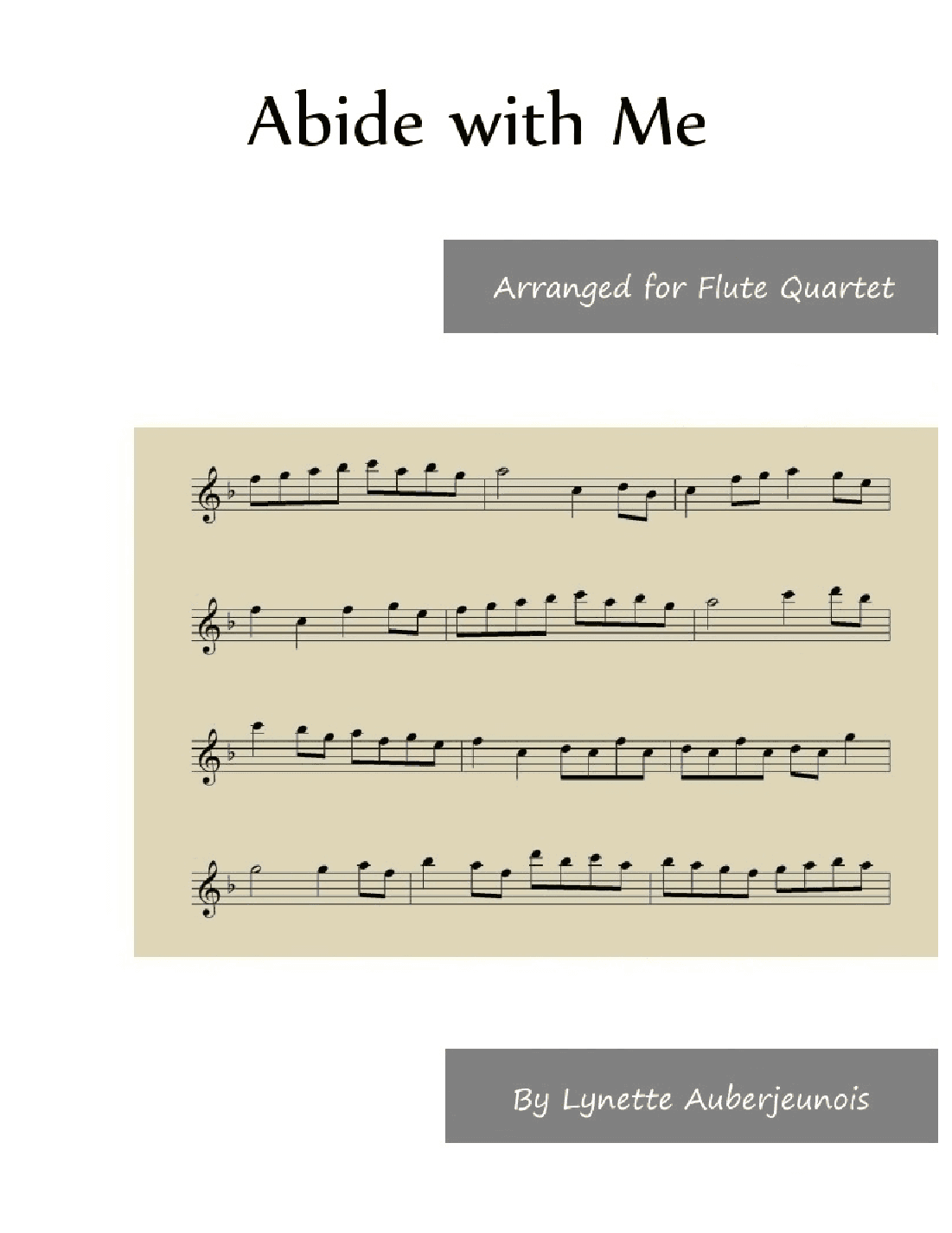 Abide with Me - Flute Quartet (arr. Lynette Auberjeunois)