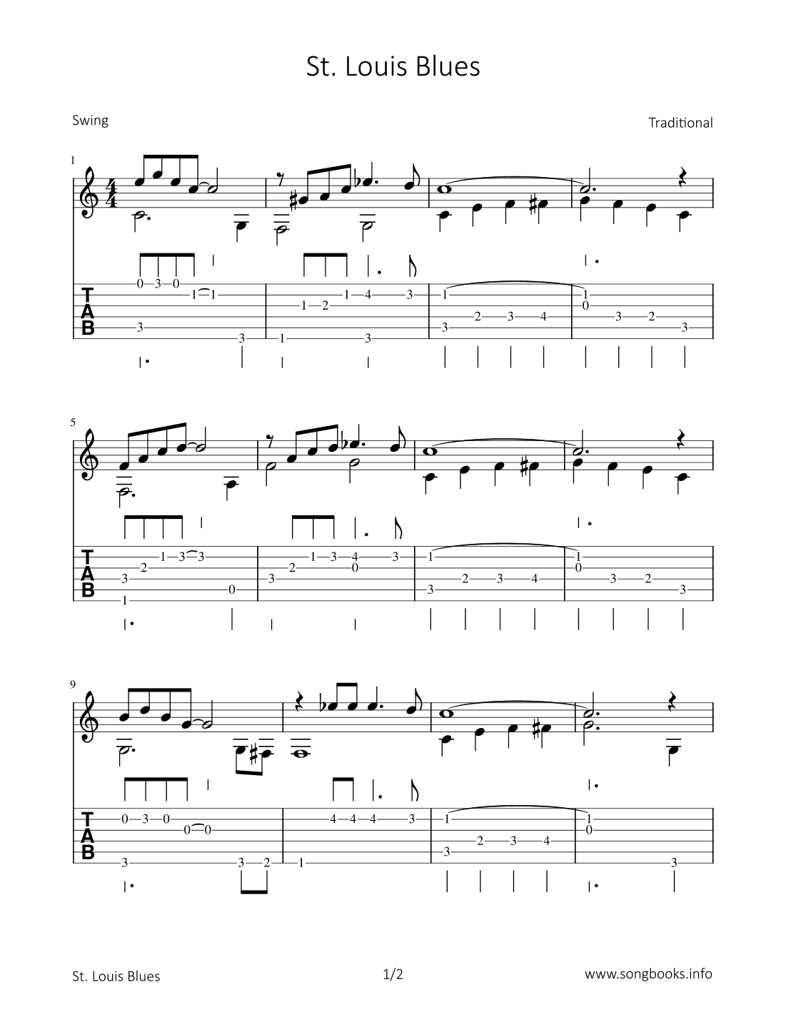 St. Louise Blues (arr. Bettina Schipp)