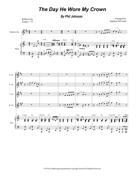 The Day He Wore My Crown (arr. Stephen DeCesare)