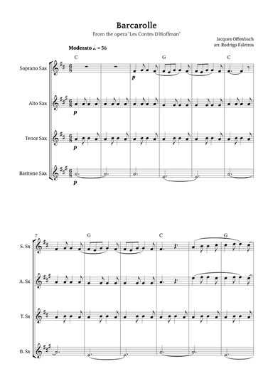 Barcarolle - Belle Nuit, O Nuit D'Amour (arr. Rodrigo Faleiros)