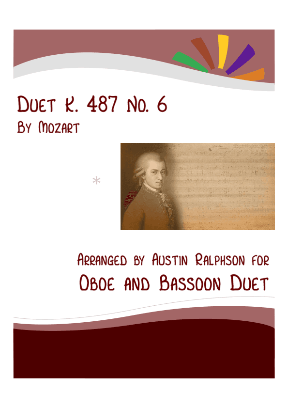 Mozart K. 487 No. 6 - oboe and bassoon duet (arr. Austin Ralphson)