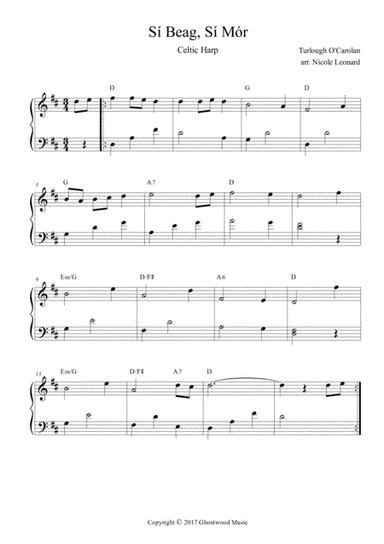 Si Beag Si Mor (Sheebeg Sheemore) for Celtic Harp (arr. Nicole Leonard)