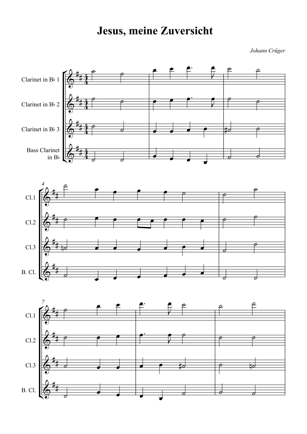 Jesus, meine Zuversicht (arr. Wesley S. SIlva)