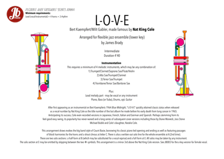 L-O-V-E (arr. James Brady Music)