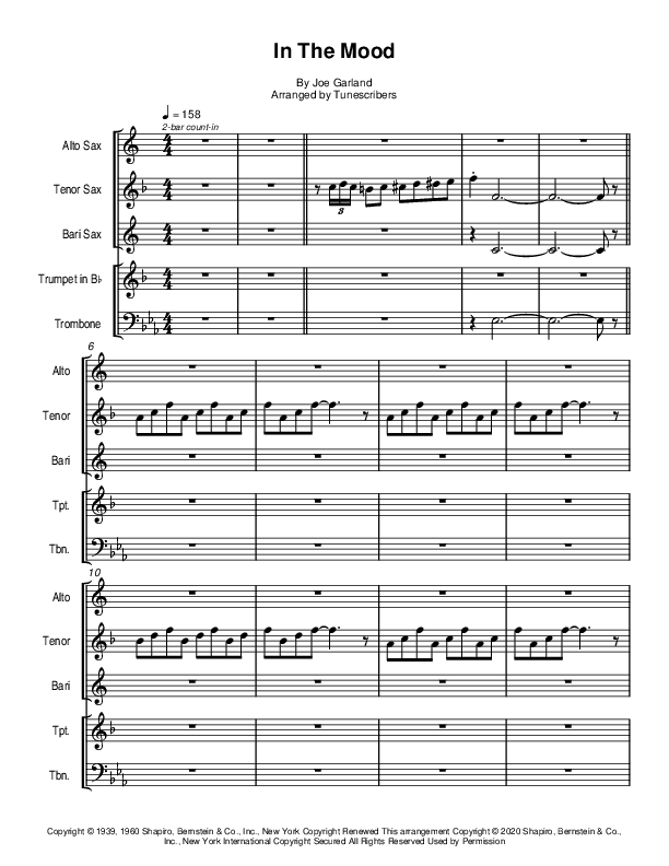 In The Mood (arr. Tunescribers)