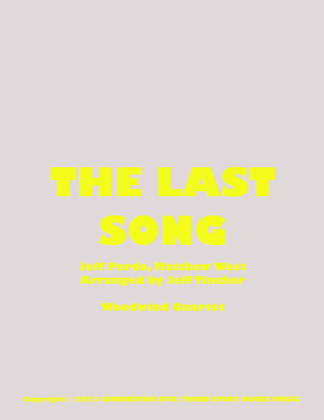 The Last Song (arr. Jeff Tincher)