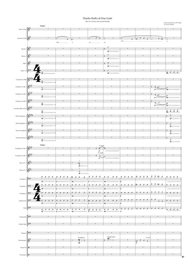 Duetto Buffo di Due Gatti (arr. Juan Villodre)