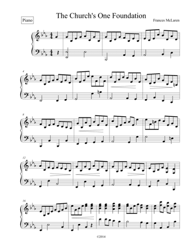 The Church's One Foundation (arr. Frances McLaren)