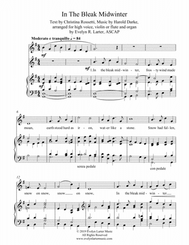 In The Bleak Midwinter (arr. Evelyn R. Larter, ASCAP)