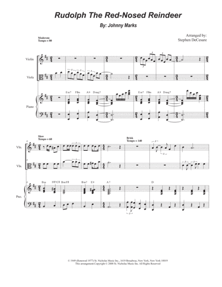 Rudolph The Red-nosed Reindeer (arr. Stephen DeCesare)