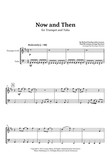 Now And Then (arr. Henrique Oliveira)