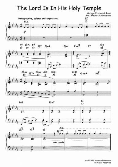 The Lord Is In His Holy Temple (arr. Heber Schunemann)
