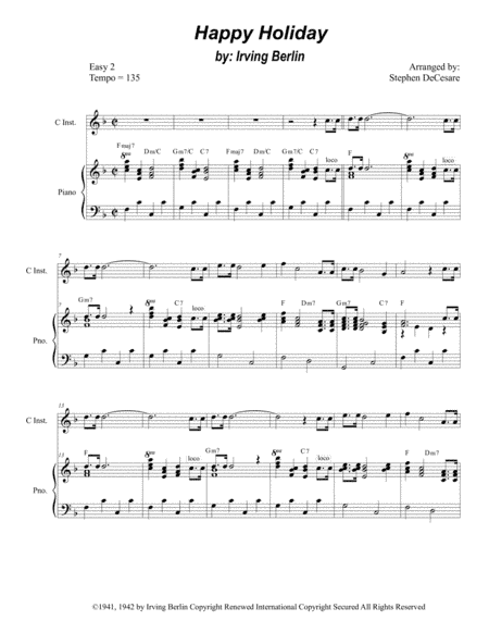 Happy Holiday (arr. Stephen DeCesare)
