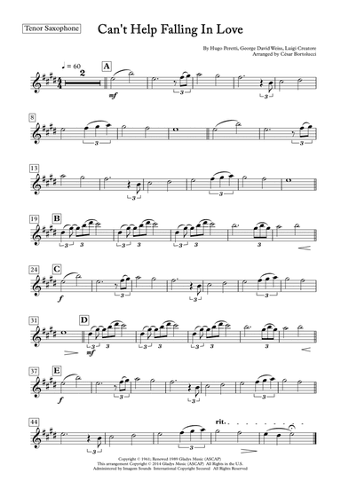 Can't Help Falling In Love (arr. ACT Bortolucci)