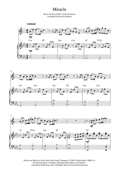 Miracle (arr. Kaiserin Rebecca)