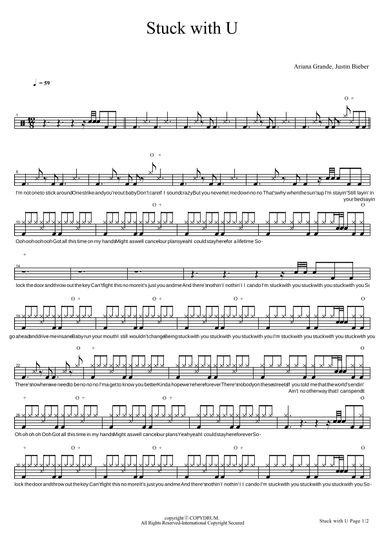 Stuck With U (arr. COPYDRUM)