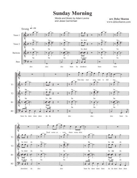 Sunday Morning (arr. Deke Sharon)