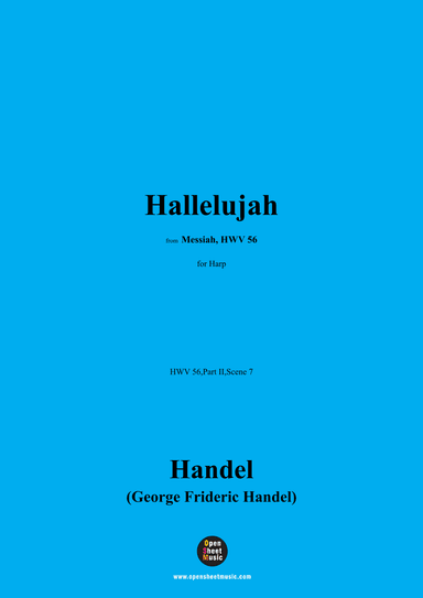 Handel-Hallelujah,from 'HWV 56,Part II,Scene 7',for Harp (arr. OSM Press)