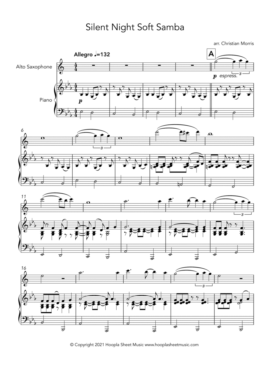 Silent Night Soft Samba (arr. Christian Morris)