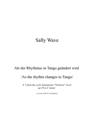 Als der Rhythmus in Tango geändert wird /As the rhythm changes to Tango/