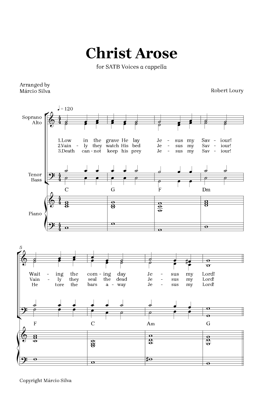 Christ Arose (arr. Márcio Silva)