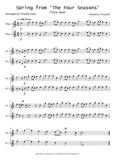 The Four Seasons - Spring - Allegro 1 (arr. Timothy Clark)