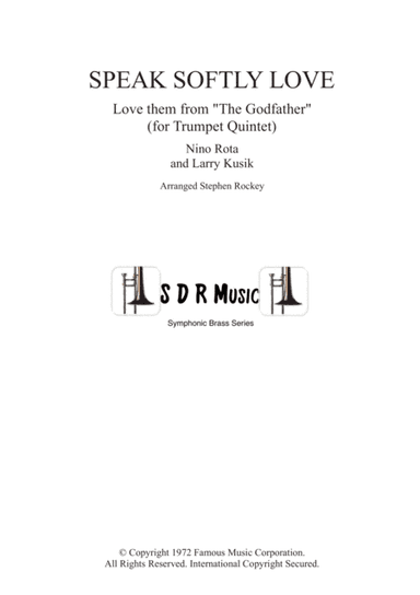 Speak Softly Love (arr. Stephen Rockey)