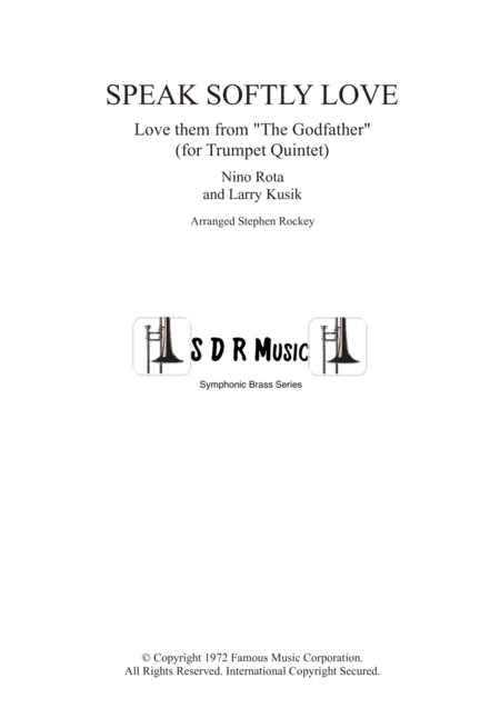 Speak Softly Love (arr. Stephen Rockey)