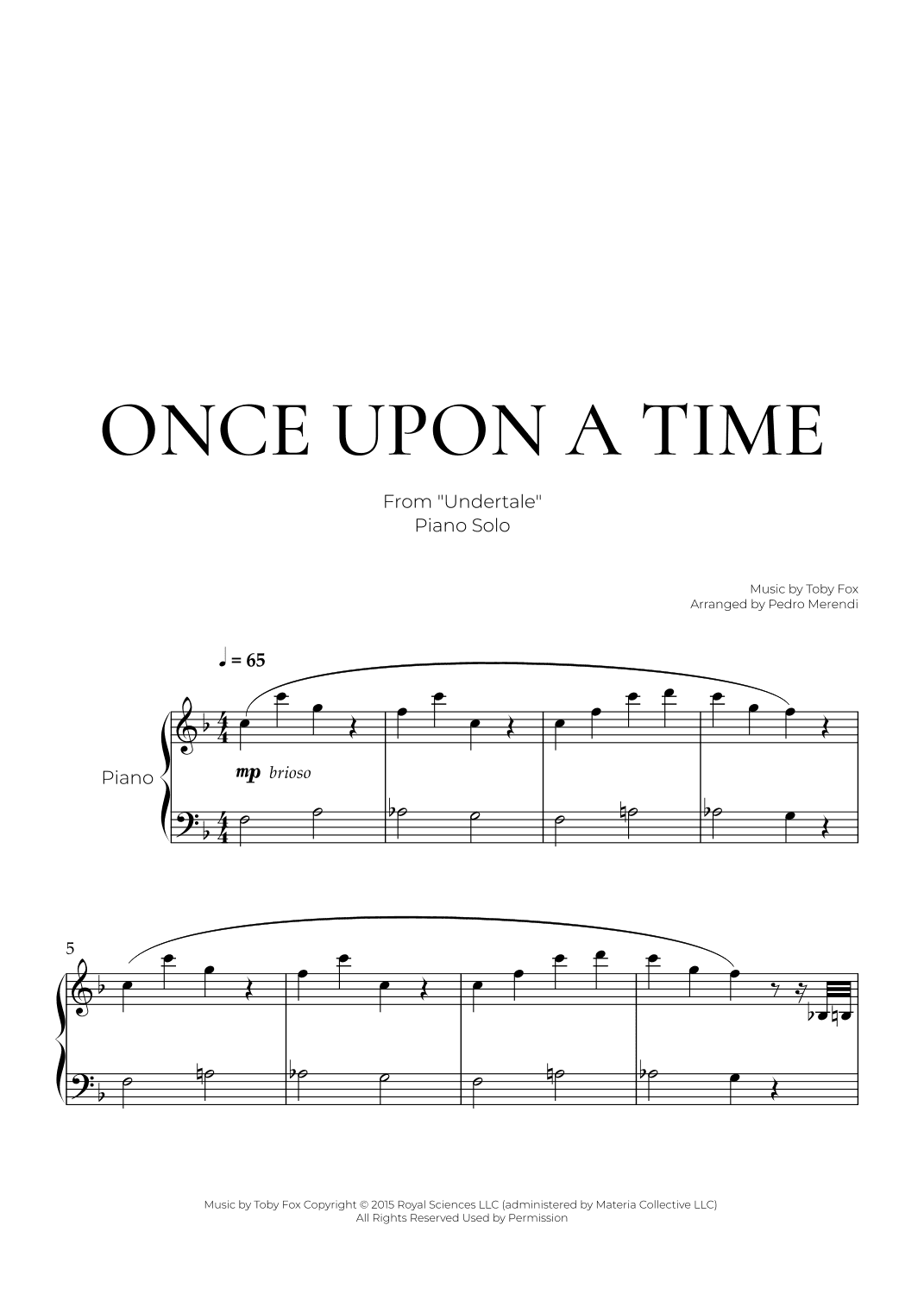 Undertale Variations (arr. Pedro Merendi)