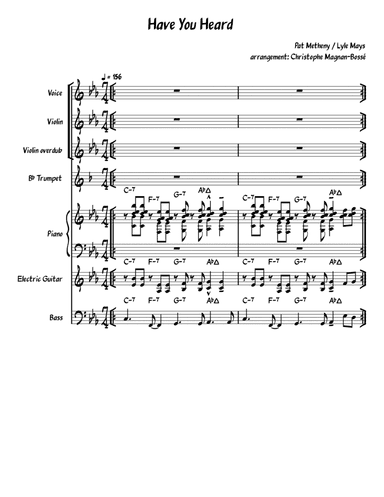 Have You Heard (arr. Christophe Magnan-Bossé)