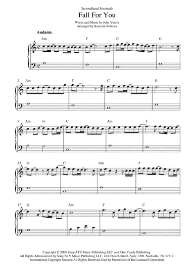 Fall For You (arr. Kaiserin Rebecca)