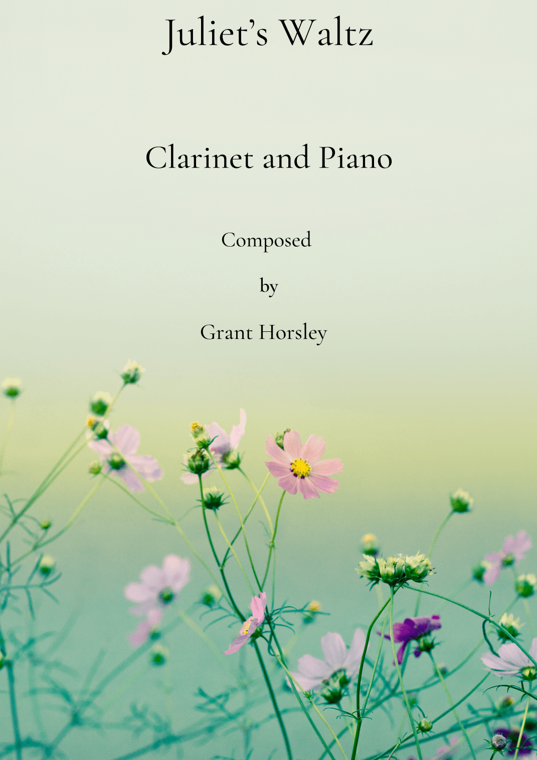 Juliet's Waltz Original romantic waltz for Clarinet and Piano.