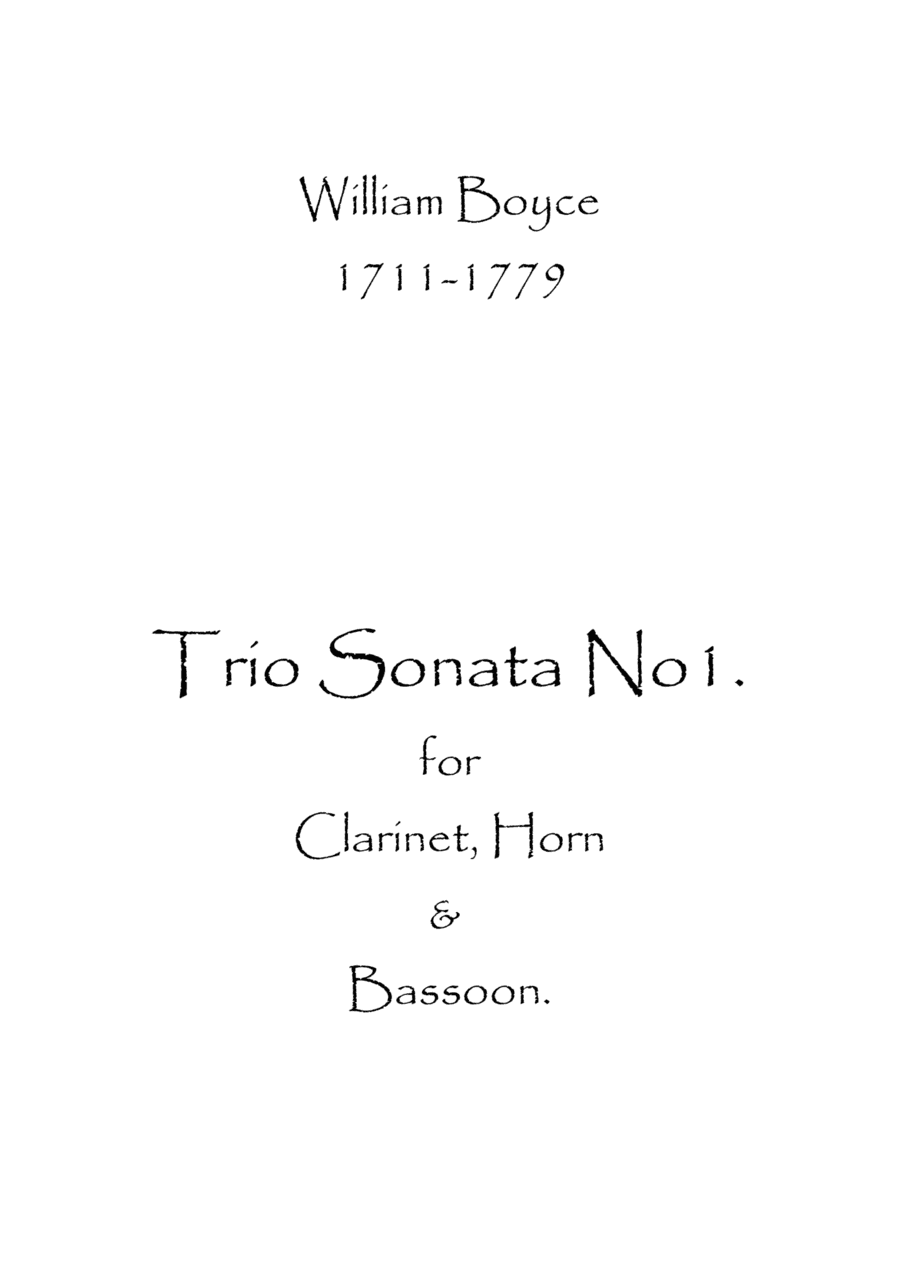 Trio Sonata No.1 (arr. Spence Bundy)