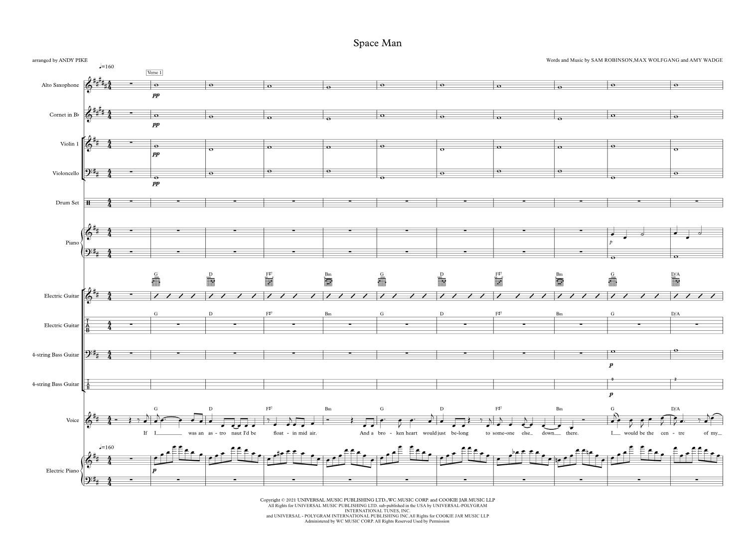 Space Man (arr. Andy Pike)