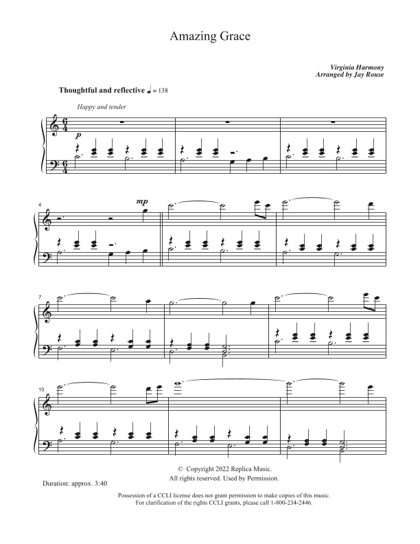 Amazing Grace (arr. Jay Rouse)