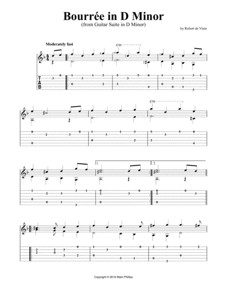Bourrée in D Minor (arr. Mark Phillips)
