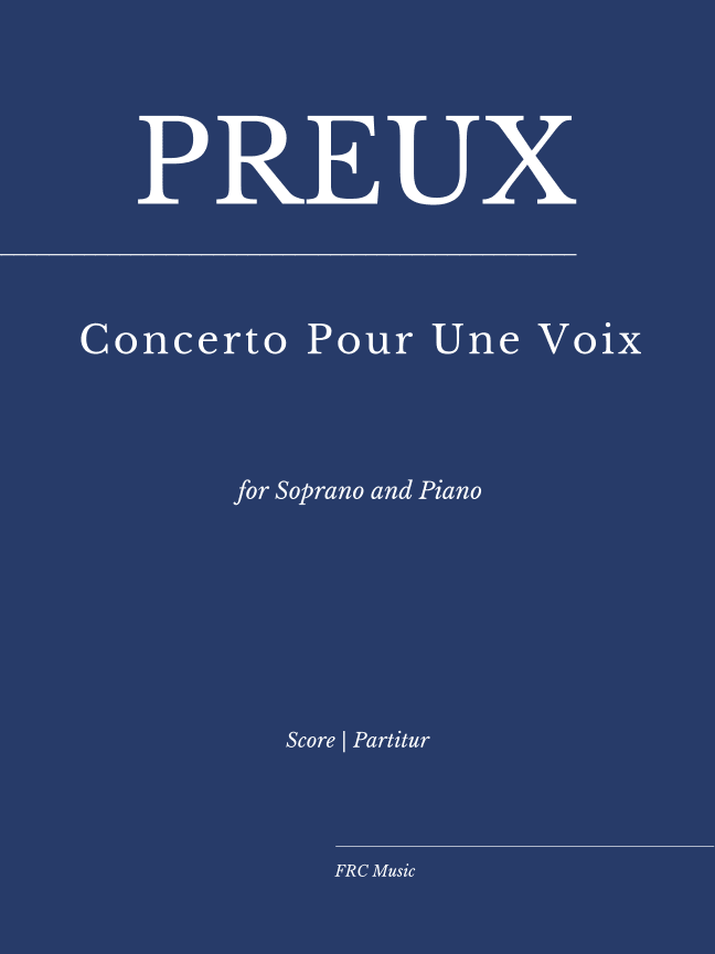 Concerto Pour Une Voix (arr. Flavio Regis Cunha)