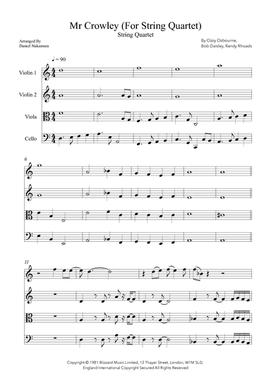 Mr. Crowley (arr. Daniel Nakamura)