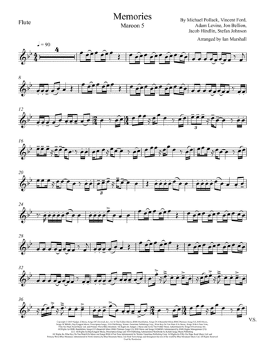 Memories (arr. Ian Marshall)