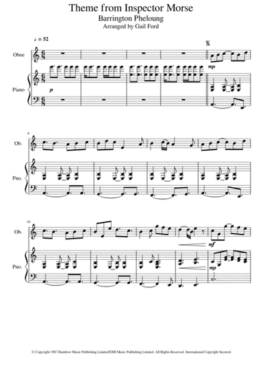Inspector Morse (arr. Gail Ford)