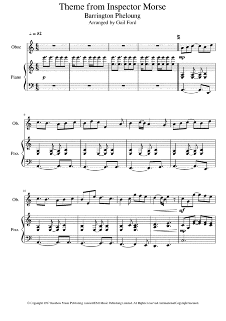 Inspector Morse (arr. Gail Ford)