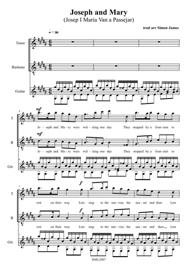 3 Catalan Carols - Score Only (arr. Simon James)